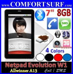 Netpad Evolution W3 8GB GSM Phone Call SMS Android 4.0 Tablet PC
